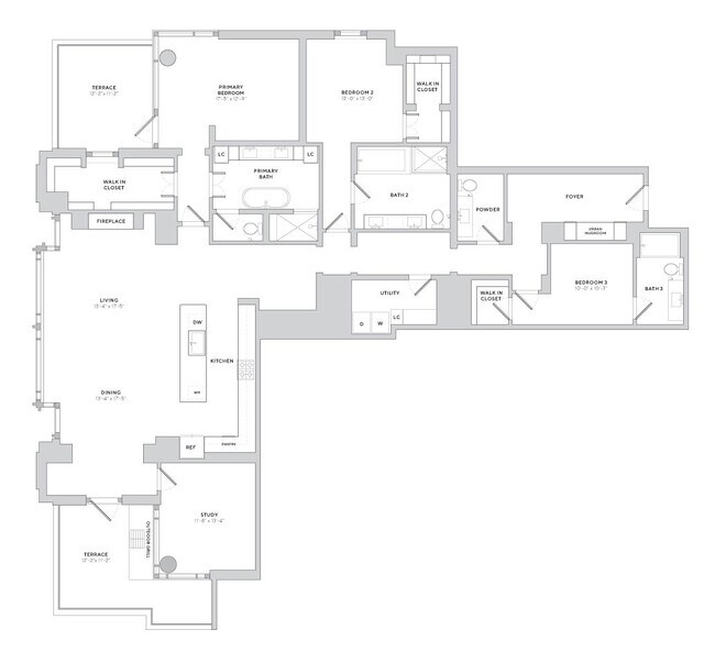 Unit 2220 2220 floor plan